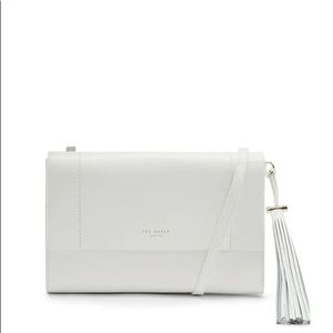 Ted Baker Leather Crossbody Bag with gold and leather tassels